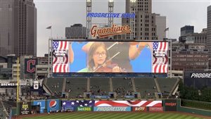 Playing the National Anthem at the Cleveland Guardians